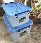 6 X Plastic Storage container Boxes