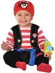 amscan 846805-55 - Baby Buccaneer Pirate Fancy Dress Costume Age: 0-6 Months