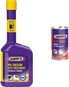 Wynn's 31964 Diesel Pre-Emission MOT Test Treatment Reduces CO Emissions & Exhaust Smoke & Stop Smoke For Oil Additive For Reducing Petrol & Diesel Engine Exhaust Emissions