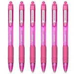 ZEBRA Z-Grip Smooth - Retractable Ballpoint Pen - Pack of 6 - Pink