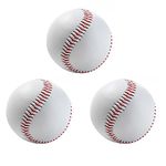 ZIMUYLOP Baseball, unmarked Leather Baseball, for Practice, Game, Signature, handicrafts, Souvenirs, Baseball for Pitching/Training (3)