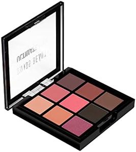 Swiss Beauty Ultimate 9 Pigmented Colors Eyeshadow Palette Long Wearing And Easily Blendable Eye Makeup Palette Matte, Shimmery And Metallic Finish - Multicolor-06, 6G
