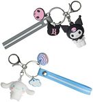 Kuromi Keyring, Anime Keyring, Girl