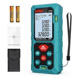 Laser Distance Measure 100m/328ft with 2 Bubble Levels,M/In/Ft Unit switching Backlit LCD,99 Sets Data Storage and Pythagorean Mode, Measure Distance, Area and Volume Kiprim LD100