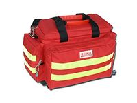 GIMA - Emergency Smart Bag, Red Colour, Polyester, Empty, Trauma, Rescue, Medical, First Aid, Nurse, Paramedic Multi Pocket Bag, 45x28x28 cm