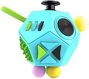 Esoes Fidget Cube, 12 Sided Cube Finger Toy with 12 Fidget Functions, Stress & Anxiety Relief Fidget Toy with Click Ball, Killing Time Office Classroom Toy Gift for Children/Adults/Teens/ADD/ADHD/OCD