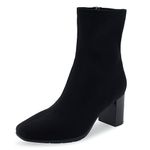 Aerosoles Women's Miley Ankle Boot, Black Faux Suede, 10 B (M)