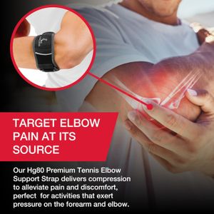 Mueller Hg80 Elbow Support Brace – Lightweight Compression Sleeve