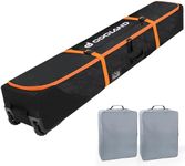 Odoland Rolling Ski Bag, Padded Sno