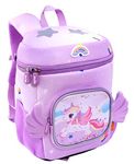 Toyshine My Funny Flying Unicorn Backpacks for Kids Girls Boys Cute Toddler Backpack Preschool Nursery Travel Bag - Mini S - Purple