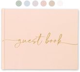 Wedding Guest Book - Perfect Guest Book Weddings Reception, Baby Shower, Polaroid Guest Book for Wedding and Special Events - 100 Blank Pages for Wedding Sign in, Photos - Elegant and Hardcover