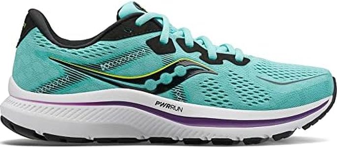 Saucony Women's Omni 20 Running Shoe, Cool Mint/Acid, 8