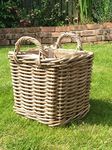 Very Strong Excellent Quality Lined Square Log Basket / Storage Basket