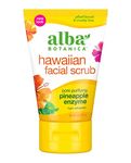 Alba Botanica Pore Purifying Pineapple Enzyme Hawaiian Facial Scrub, 4 oz.