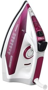 Black+Decker Steam Iron | 1800 Watt, 220 ml, 2 Yrs Warranty | Iron for Clothes, Iron Box, Steam Press, Steam Press, Press with Anti Drip, Non-Stick Ceramic Sole (Maroon+White)