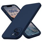 CellEver Soft Silicone Designed for iPhone 14 Plus Case [Camera Cover] [Military Grade Drop Protection] [Anti-Scratch Microfiber Lining] Slim Shockproof Protective Phone Cover 6.7 inch - Navy Blue