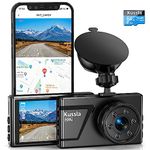 4K Dash Cam Front with SD Card Kussla WiFi Dash Camera for Cars 2160P Dashcam for Cars with App Control Super Night Vision Car Camera WDR G-Sensor Loop Recording