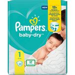 Pampers Baby Dry Size 1 Newborn 2-5 kg Single Pack