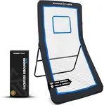 Lacrosse Rebounder 4x7ft Volleyball Rebounder - Lacrosse Bounce Back with 5 Adjustable Angles - Portable Lacrosse Practice Net for Backyard - Lax Pitch Back for Baseball and Volleyball by Shark Lax.