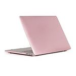 RUBAN Case Compatible with MacBook Pro 13 inch 2019 2018 2017 2016 Release A2159 A1989 A1706 A1708 with/without Touch Bar & Touch ID, Plastic Hard Case Shell Cover - Rose Gold