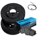 PowerSport Front Brakes and Rotors Kit |Front Brake Pads| Brake Rotors and Pads| Ceramic Brake Pads and Rotors - BBCF.34162.02