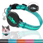 Luminous Airtag Cat Collar,PROFAVO Apple Air Tag Cat Collar with Airtag Holder,Reflective Cat GPS Tracker Collar for Girl Boy Small Cats,Kittens,and Puppies (with Bell)