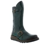 Fly London Women's Mes 2 Buckle Boots, Petrol, 7 UK