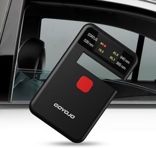 Tint Meter Inspector for Car Window, Portable Solar Tester Meter IR940nm/UV365nm/VLT530nm, with Data Locking and USB Charging Test Accuracy¡À2%,for Solar Film,Agricultural