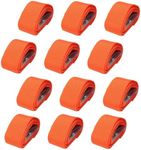 Wanfoou 12 Pack Tie Down Straps, Lashing Straps1 m Heavy Duty Lashing Secure Strap Adjustable Pull Cinch Strap for Motorcycle, Bike, Trucks, Trailer, Cargo, Luggage(Orange)