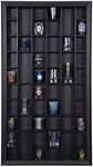 Gallery Solutions 17x32 Shot Cabinet with Glass Front, Black Display Cases, 17" x 32"