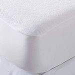 Sasma Home - Bunk Size waterproof Mattress Protector - Extra Deep Bunk Mattress Protector - Hypoallergenic and Noiseless - Bunk Protector 76+190 + 35 cm (4FT Mattress Protector)