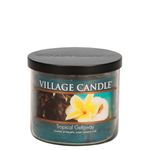 Village Candle Tropical Getaway, Medium Bowl Scented Candle, 14 oz, Blue