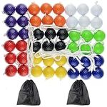 Miokun 24 Pack Ladder Balls Ladder Toss Balls Replacement with Storage Bag for Toss Match (8 Colors)