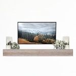 Master and Co. 60 Inch Floating Wood Fireplace Mantel, Gray