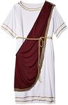 Forum Novelties Men's Plus-Size Extra Big Fun Mighty Caesar Costume, Red/White, 3X-Large