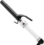 HOT TOOLS Pro Artist Nano Ceramic Curling Iron/Wand | For Smooth, Shiny Hair (1” in) Black/White