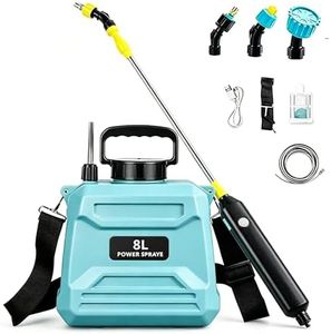 8L Electric Portable Garden Sprayer, Battery Sprayer with Adjustable Mist Nozzles, Electric Pump Sprayers in Lawn Yard and Garden,Pressure Weed Killer