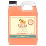 Fruits & Passion Cucina Peach Mandarin Hand Soap, 1-Litre Refill