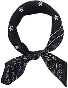 FONYVE 100% Mulberry Silk Scarfs for Women - Lightweight Square Satin Head Scarf - Small Silk Hair Scarf for Sleeping 21" x 21"