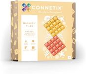 CONNETIX Pastel Base Plate Pack, Lemon & Peach, 2 Pieces