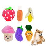 Emwel Small Dog Toys Squeaky Dog Toys Pets Squeaky Toy, 6 PCs Plush Puppy Toys for Small Medium Dogs