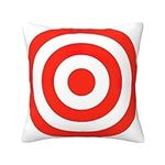 Design Target Throw Pillow Cover Square Pillowcase for Couch Sofa Bed Living, Pillow Inserts Not Included