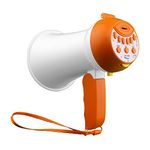 PlayRoute Megaphone with Voice Changer for Kids | Cool Toy for Boys & Girls with 7 Voices | Ideal gift for Kids Ages 4-5-6-7-8 Years old+ | Megaphone for Kids with Record & Play and Siren