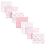 Luvable Friends Flannel 7 Piece Receiving Blanket, Tiara, One Size