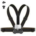 NEEWER Chest Mount Harness for Action Camera, Adjustable Hand Free Chest Strap Compatible with GoPro Hero DJI Osmo Insta360, Magnetic Quick Release Action Camera Chest Mount for POV Video Vlog, GP25