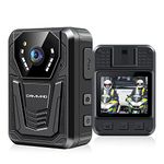 CAMMHD F6 256GB 4K Body Camera, Work 12-14Hrs and Ultra Night Vision, Waterproof Body Cameras with Audio and Video Recording H.265 Video Code Police Body Camera for Law Enforcement