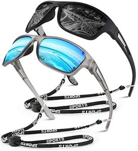 WEAROYO Polarized Sports Sunglasses for Men Women,Fishing Driving Rectangular Goggles UV400 Protection