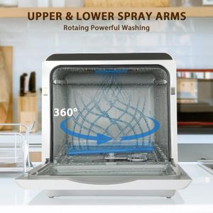 eklipt Table Top Dishwasher – Compact Countertop Dishwashing Machine