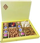 Dry Fruit Gift Hamper Box with Surprise Cracker Shape Premium Chocolates for Diwali/Deepawali 400 Gram-Diwali Gift Item for Family and Friends, Kids,Worker,Employees,Brother