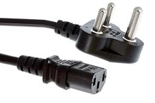 ikis Computer Power Cable Cord for Desktops PC and Printers/Monitor SMPS Power Cable IEC Mains Power Cable Black